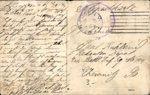 Ak Poznań Posen, Rathaus, Generalfeldmarschall Paul von Hindenburg