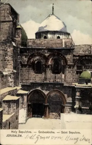 Ak Jerusalem Israel, Grabeskirche