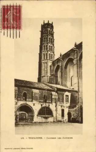 Ak Toulouse Haute Garonne,  Glockenturm der Jakobiner