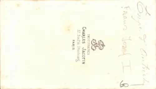 CdV Kaiser Franz Joseph I, Portrait in Uniform, Orden