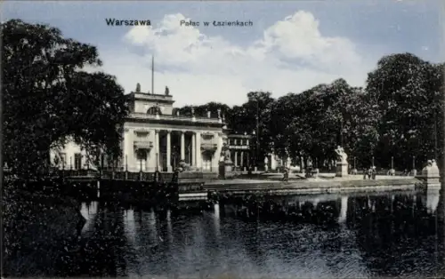 Ak Warszawa Warschau Polen, Pałac w Łazienkach