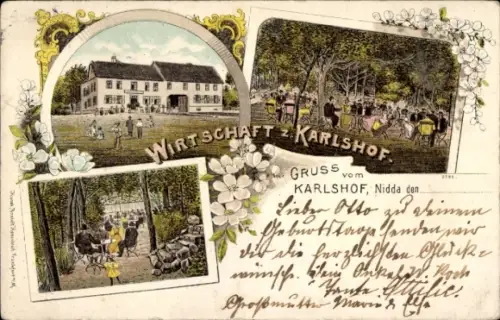 Litho Nidda in Hessen, Wirtschaft zum Karlshof