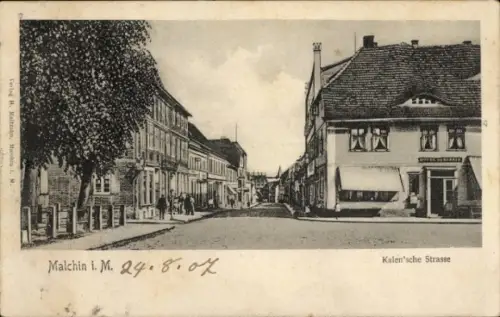 Ak Malchin in Mecklenburg, Kalensche Straße
