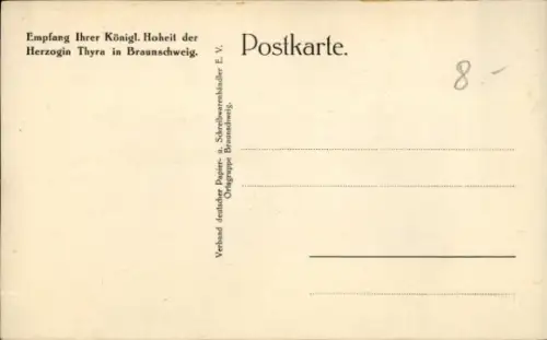 Ak Empfang Ihrer Königl. Hoheit der Herzogin Thyra in Braunschweig, Kutsche