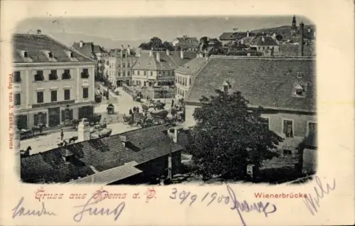 Ak Krems an der Donau Niederösterreich, Wienerbrücke