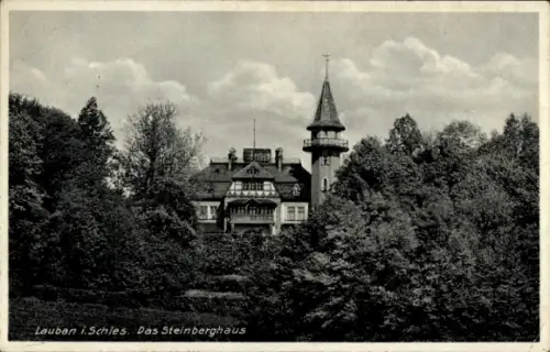 Ak Lubań Lauban Schlesien, Steinberghaus
