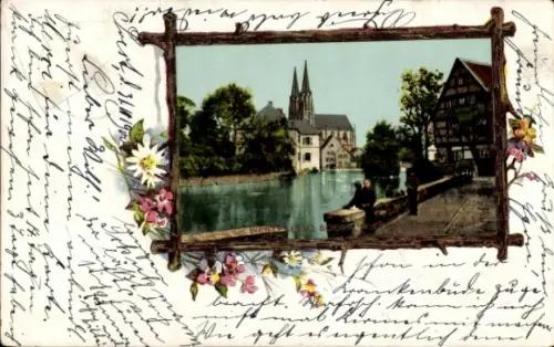 Passepartout Ak Soest in Westfalen, Teilansicht