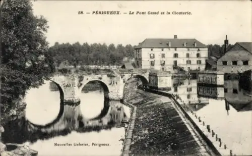 Ak Périgueux Nouvelle-Aquitaine Dordogne, le Pont Casse, la Clouterie