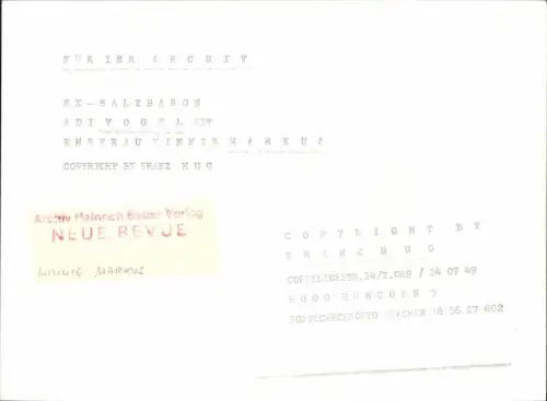 Ak Schauspieler Adi Vogel, Portrait, Autogramm, Ehefrau Minnie Markus