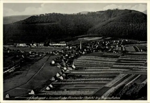 Ak Münchweiler an der Rodalb Pfalz, Luftaufnahme