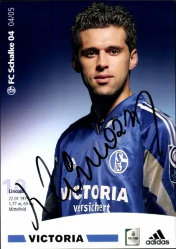 Autogrammkarte Fußballer Lincoln, FC Schalke 04, Autogramm