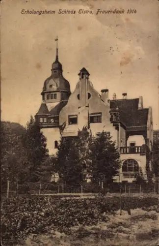 Ak Elstra in der Oberlausitz Sachsen, Erholungsheim Schloss Elstra