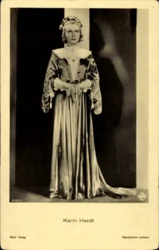 Ak Schauspielerin Karin Hardt, Portrait