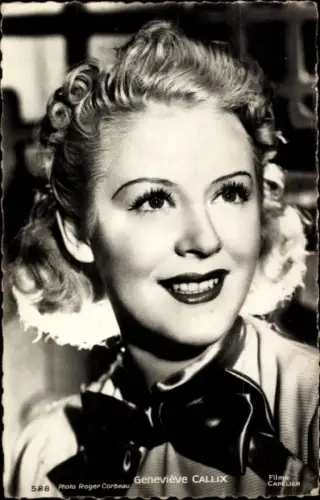 Ak Schauspielerin Geneviève Callix, Portrait, Films Capélier