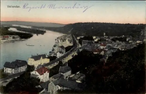 Ak Vallendar am Rhein, Gesamtansicht