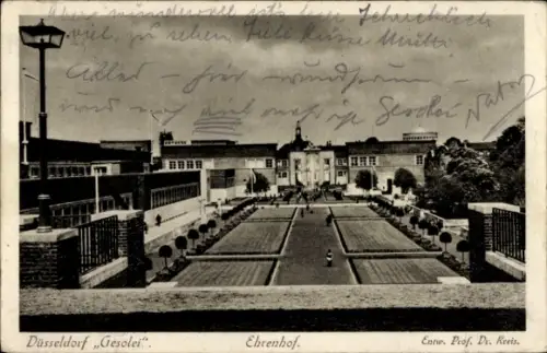 Ak Düsseldorf am Rhein, Große Ausstellung GeSoLei 1926,  Ehrenhof