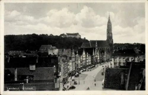 Ak Landshut in Niederbayern, Partie in der Altstadt