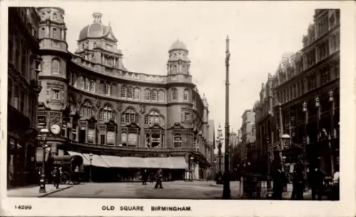 Ak Birmingham West Midlands England, Old Square   Architektur, Straßenansicht, 