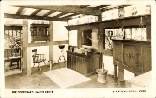 PC Stratford upon Avon Warwickshire England, The Dispensary, Hall's Croft