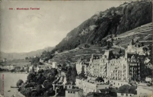 Ak Territet Montreux Kt. Waadt, Teilansicht