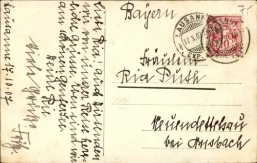 Ak Territet Montreux Kt. Waadt, Teilansicht