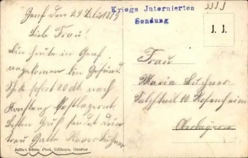 Ak Genf Stadt Schweiz,  Pont du Mont-Blanc, Ile Rousseau, Fluss, Stadtansicht