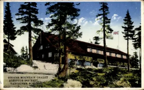 Ak Vancouver British Columbia Kanada, Grouse Mountain Chalet