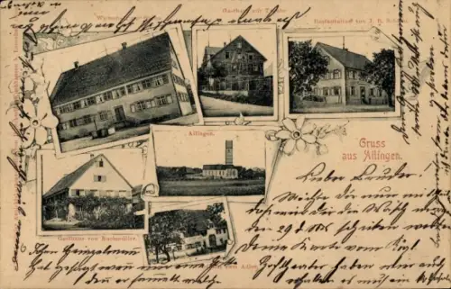 Ak Ailingen Friedrichshafen am Bodensee, Restauration, Gasthaus von Buchmüller, Gasthaus zum Adler