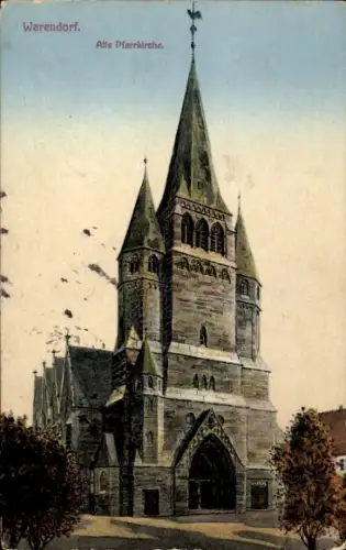 Ak Warendorf im Münsterland, Alte Pfarrkirche