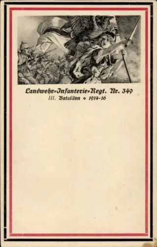 Ak Landwehr-Infanterie-Regiment Nr. 349, III. Bataillon, 1914-1916
