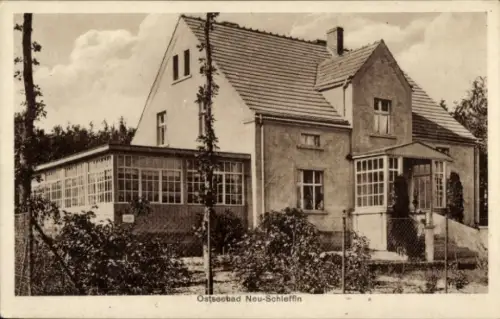 Ak Śliwin Neuschleffin Rewal Rewahl Pommern, Gasthaus