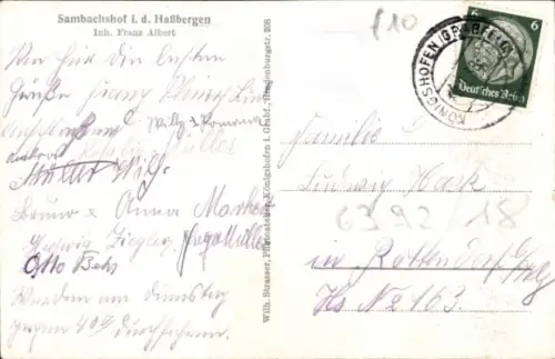 Ak Haßbergen in Niedersachsen, Sambachshof