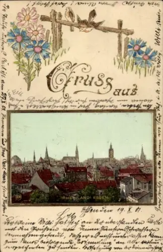 Präge Passepartout Ak Essen im Ruhrgebiet, Gesamtansicht