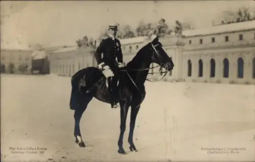 Ak Kronprinz Wilhelm von Preußen auf einem Pferd, Potsdam