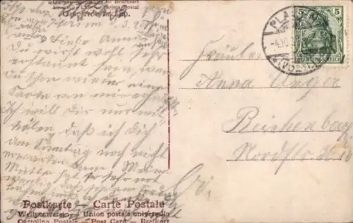 Ak Kronprinz Wilhelm von Preußen auf einem Pferd, Potsdam