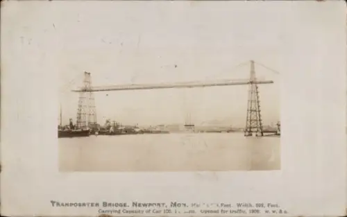 Ak Newport Monmouthshire Wales, Transporter Bridge