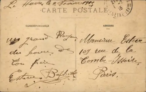 Ak Le Havre Seine Maritime, Einfahrt des dänischen Dreimasters Hermod