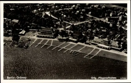 Ak Berlin Köpenick Grünau, Fliegeraufnahme