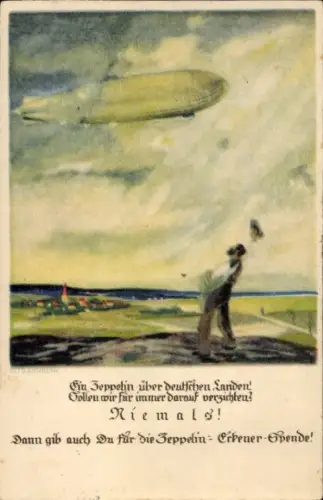Ak Deutscher Zeppelin, Zeppelin-Eckener-Spende