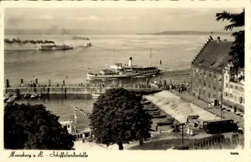 Ak Meersburg am Bodensee, Schiffslandestelle