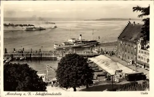 Ak Meersburg am Bodensee, Schiffslandestelle