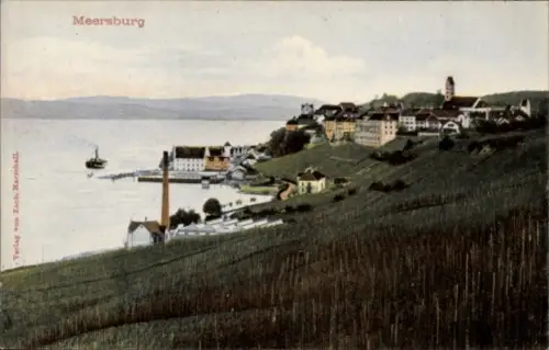 Ak Meersburg am Bodensee, Gesamtansicht