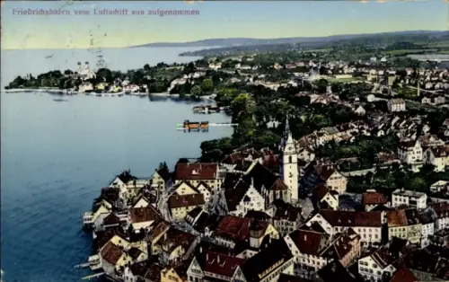 Ak Friedrichshafen am Bodensee, Fliegeraufnahme