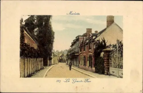 Ak Marlotte Seine et Marne, La Grande Rue