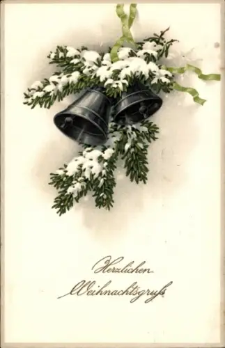 Ak Frohe Weihnachten, Glocken