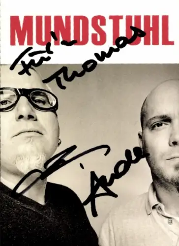 Autogrammkarte Comedy-Duo Mundstuhl, Autogramm
