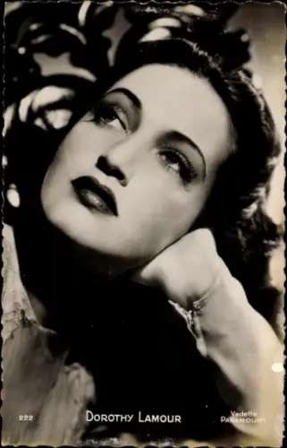 Ak Schauspielerin Dorothy Lamour, Portrait