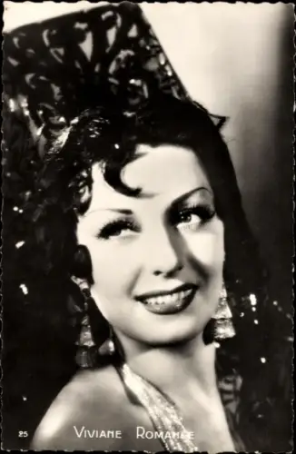 Ak Schauspielerin Viviane Romance, Portrait
