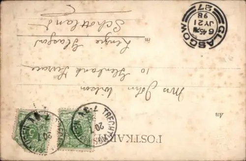 Ak Trechtingshausen am Rhein, Burg Rheinstein