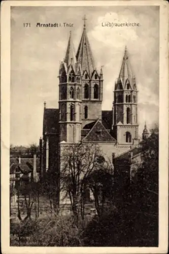 Ak Arnstadt in Thüringen, Liebfrauenkirche,  Thüringen,  Architektur